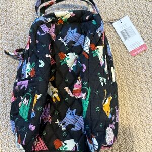 Vera Bradley Colorful Cat Print Quilted Lunch Sack